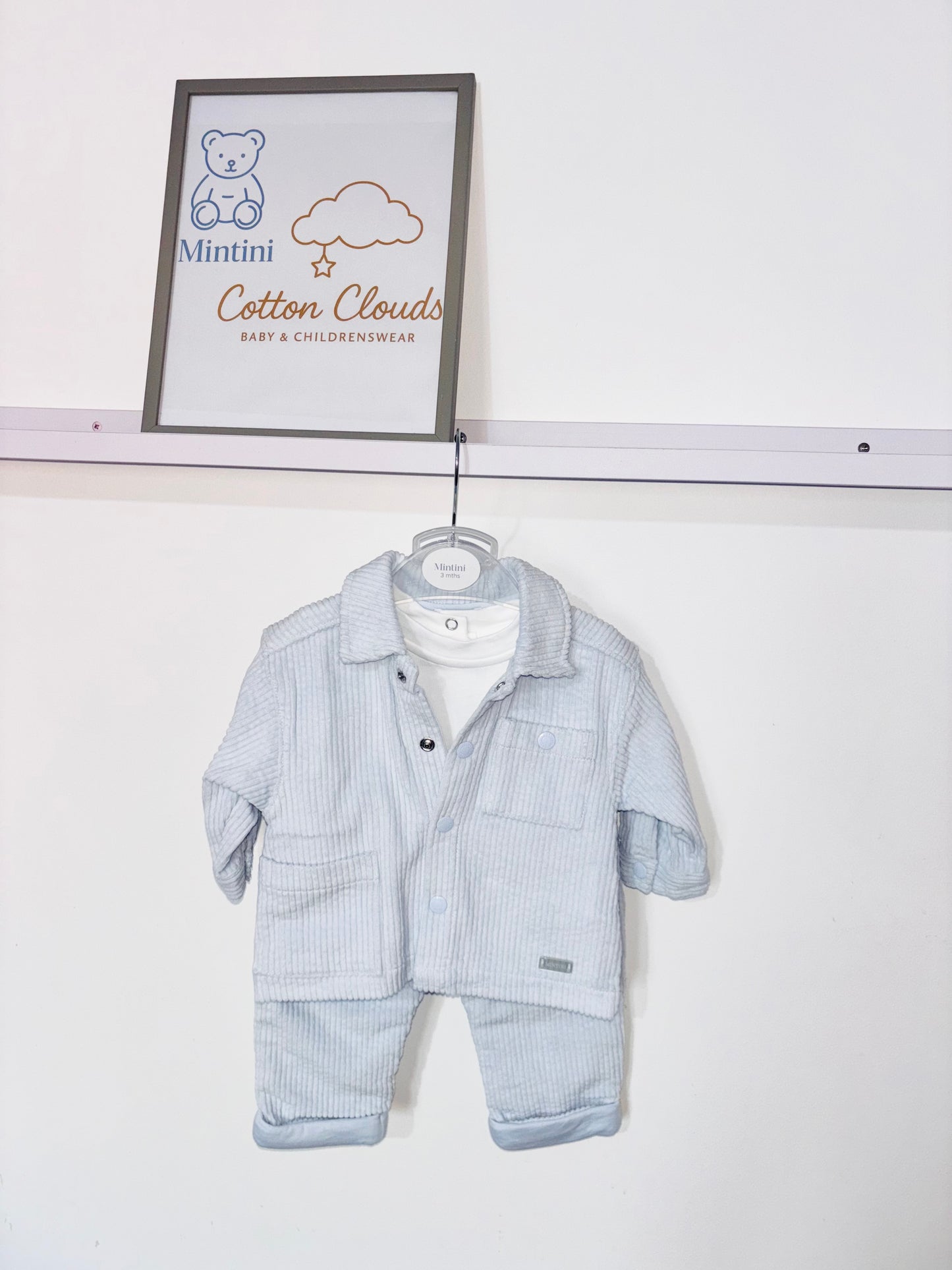Mintini Blue Cord Three Piece Set AW25