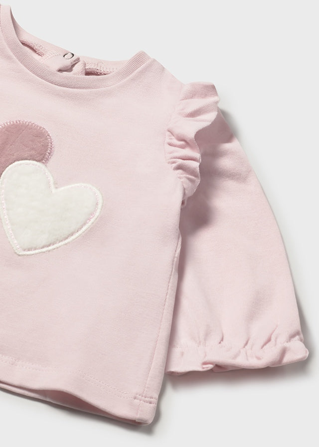 Mayoral Pink Heart Trouser Set