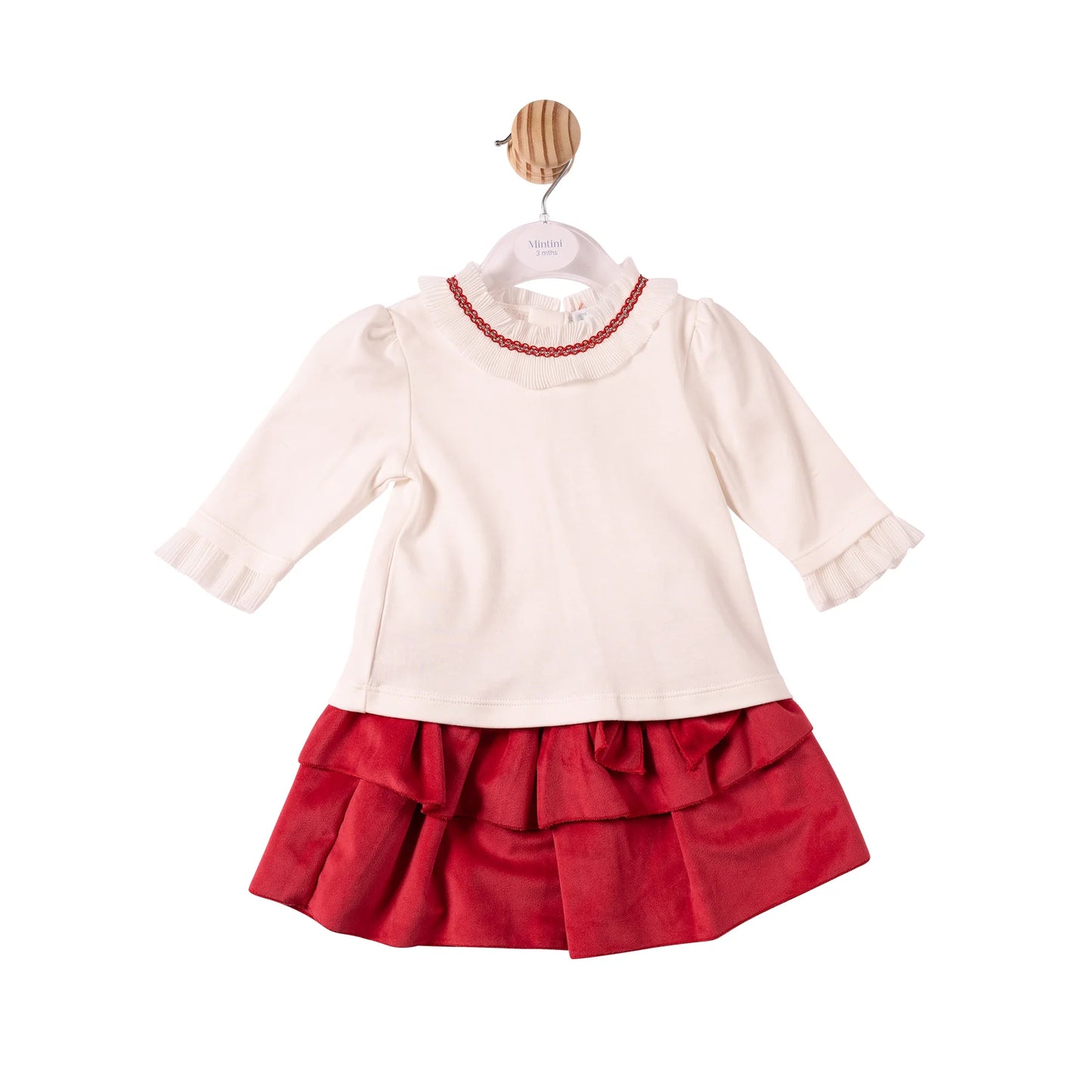 Mintini Red Skirt Set