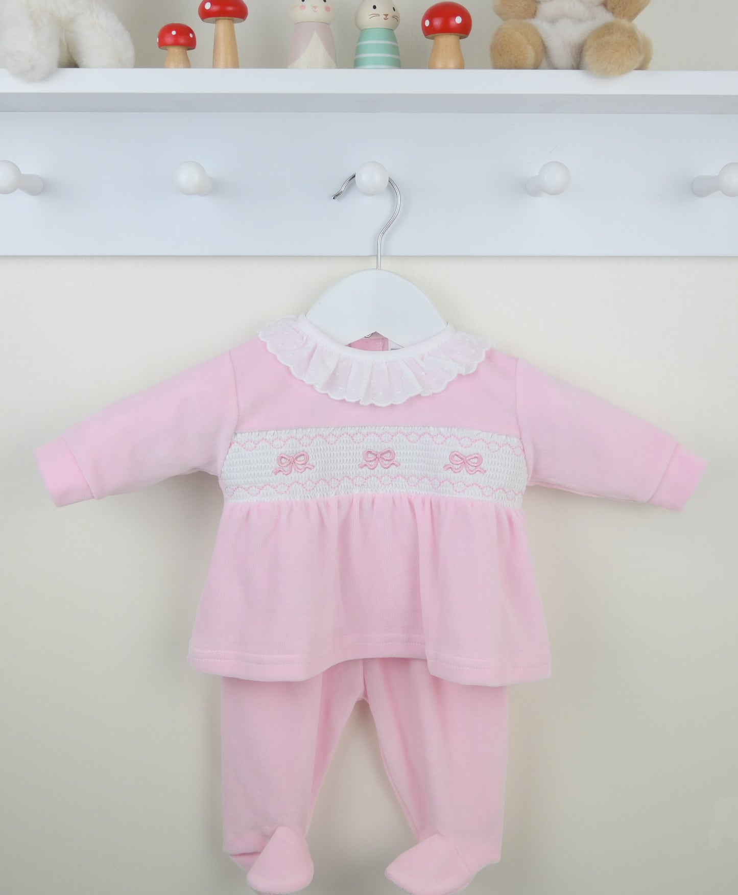 Pex Pink Bow Trouser Set