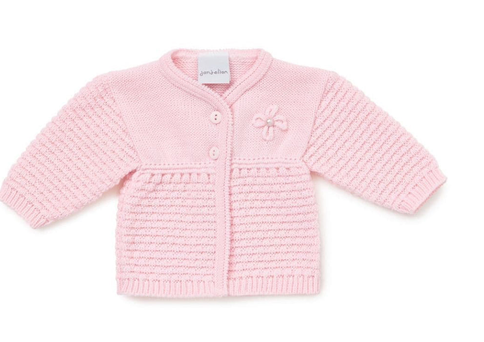 Dandelion White Flower Cardigan
