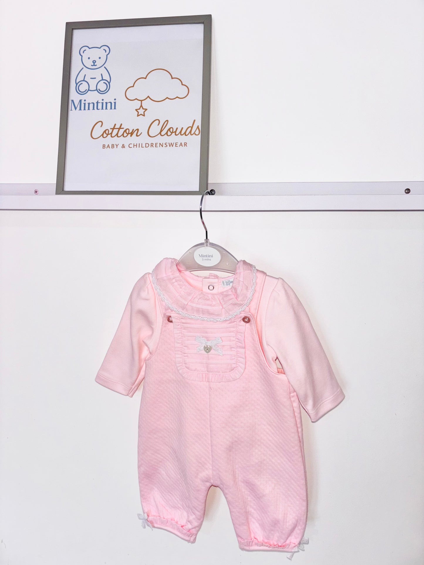 Mintini Pink AW25 Dungaree Set