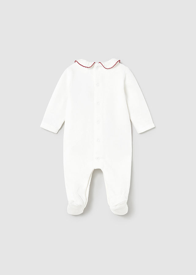 Mayoral 2 Pack Heart Cherry Velour Onesies