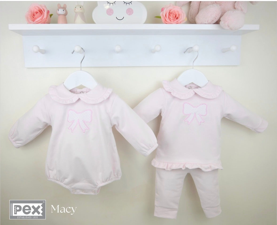 Pex Pink Macy Bow Romper
