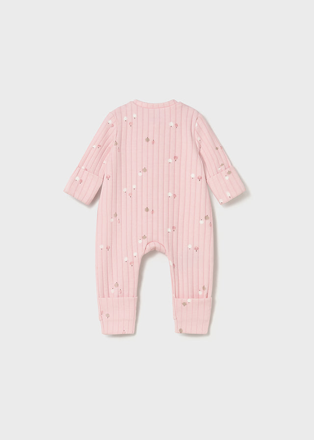 Mayoral Pink Ribbed Onesie