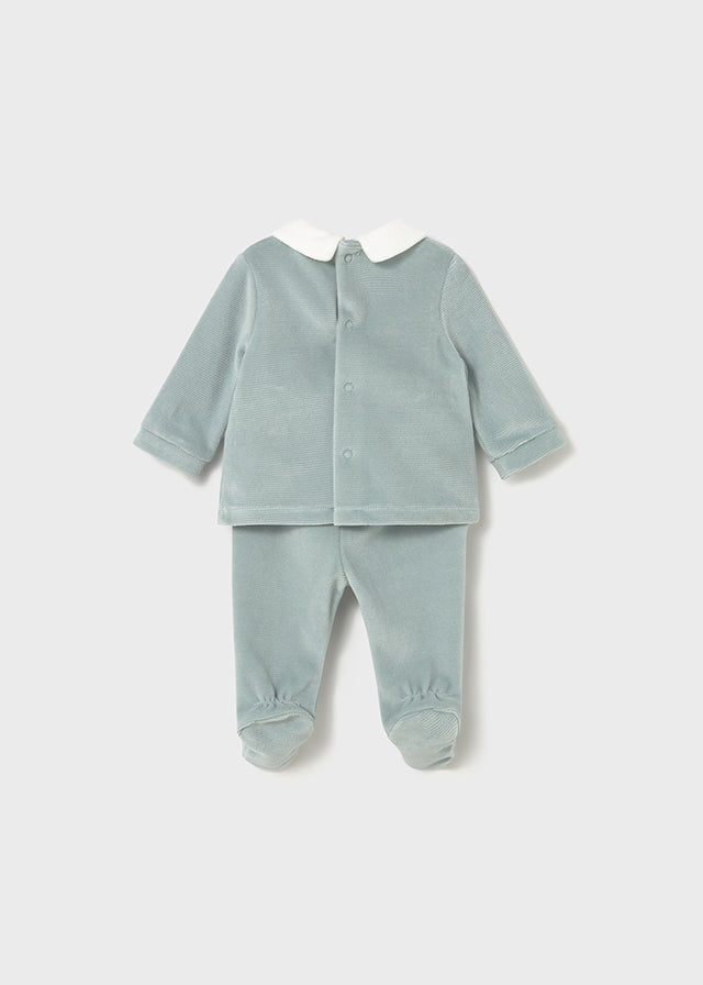 Mayoral Sage Green Bear Trouser Set