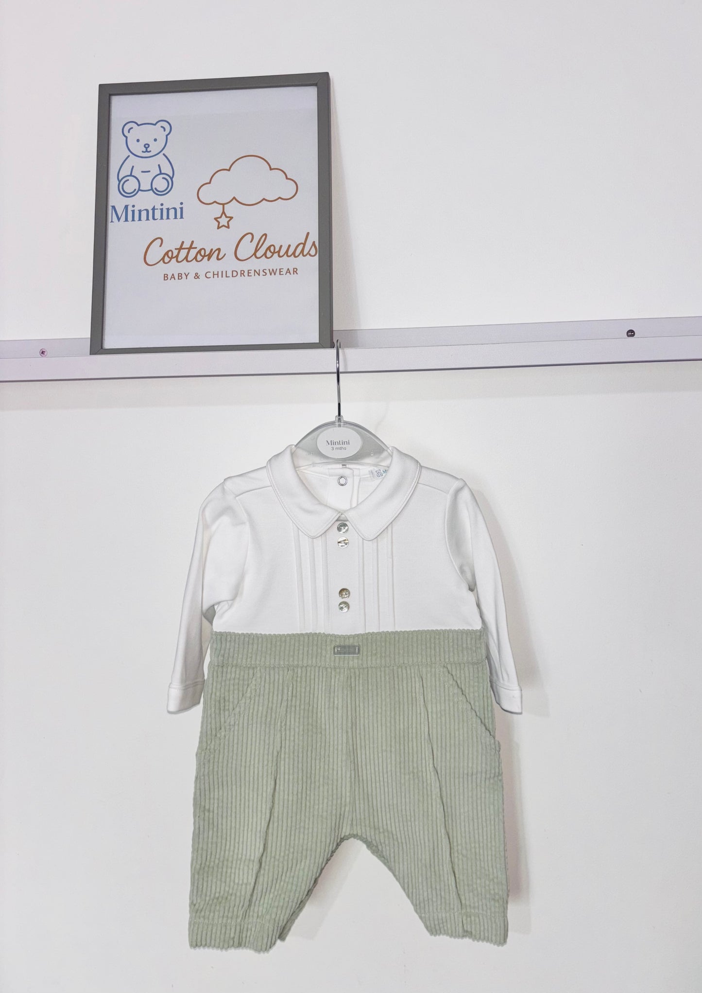Mintini Sage Green Cord All in One AW25