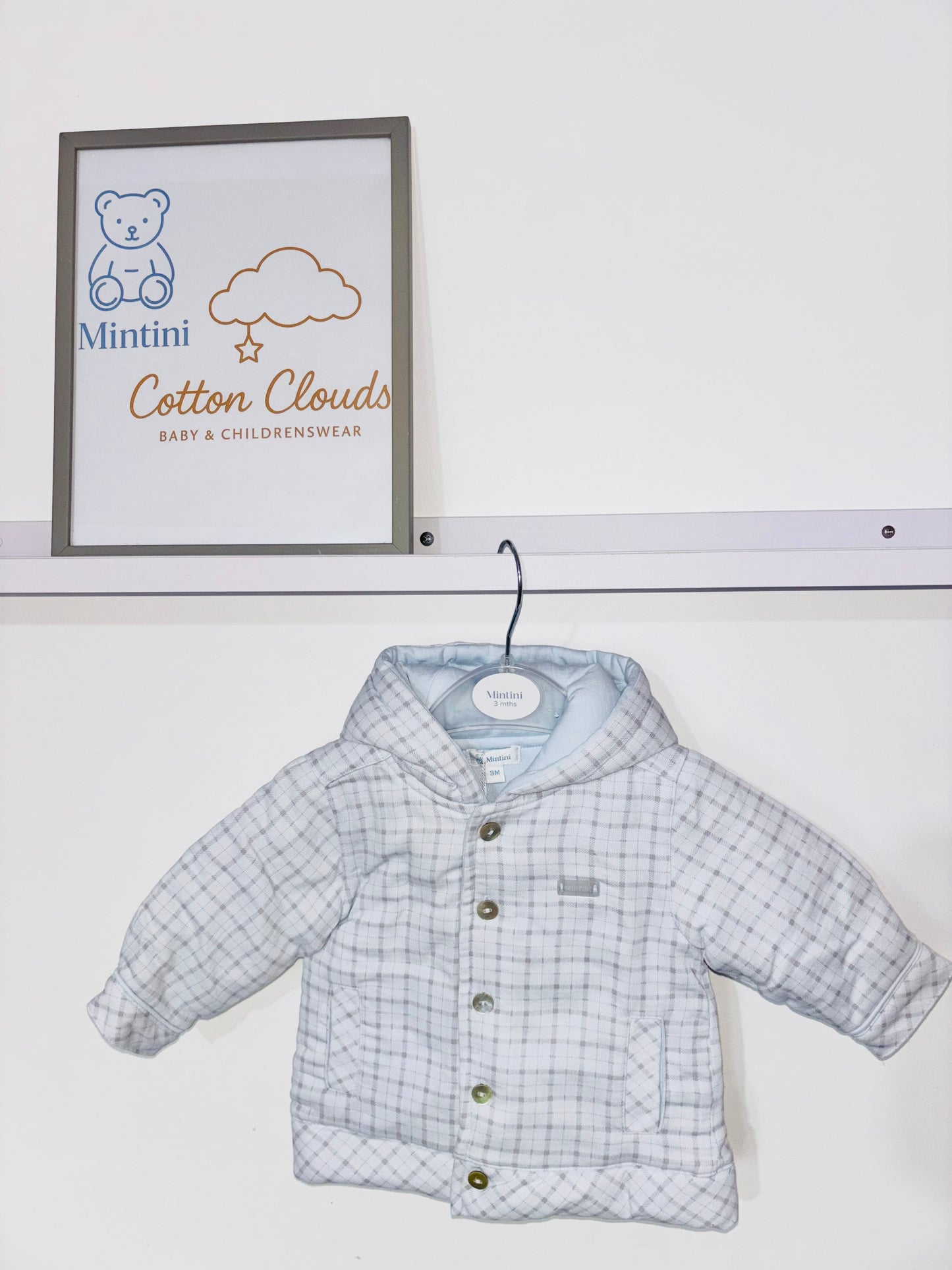 Mintini Check Blue Coat