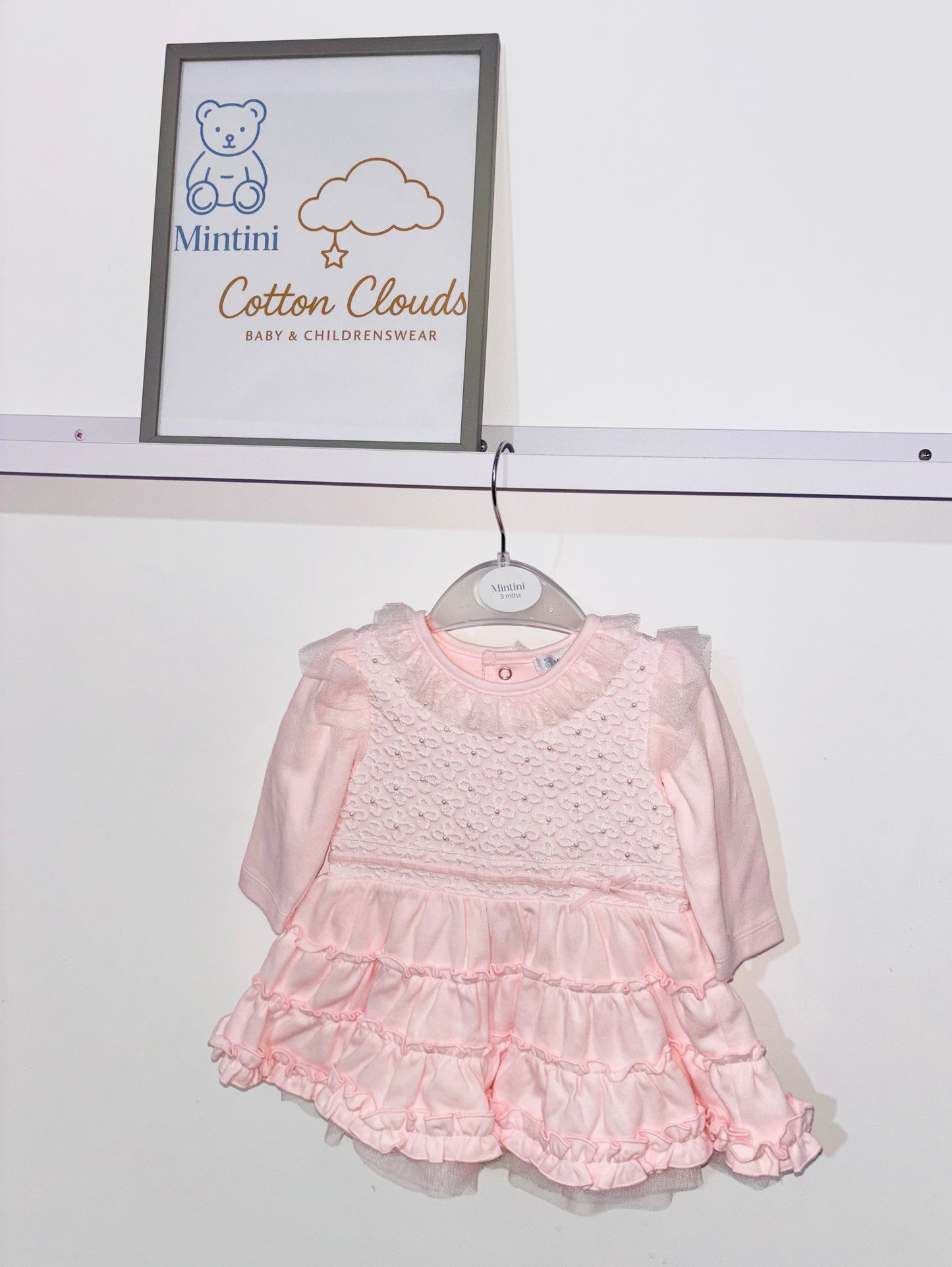 Mintini Pink Pearl Dress AW25
