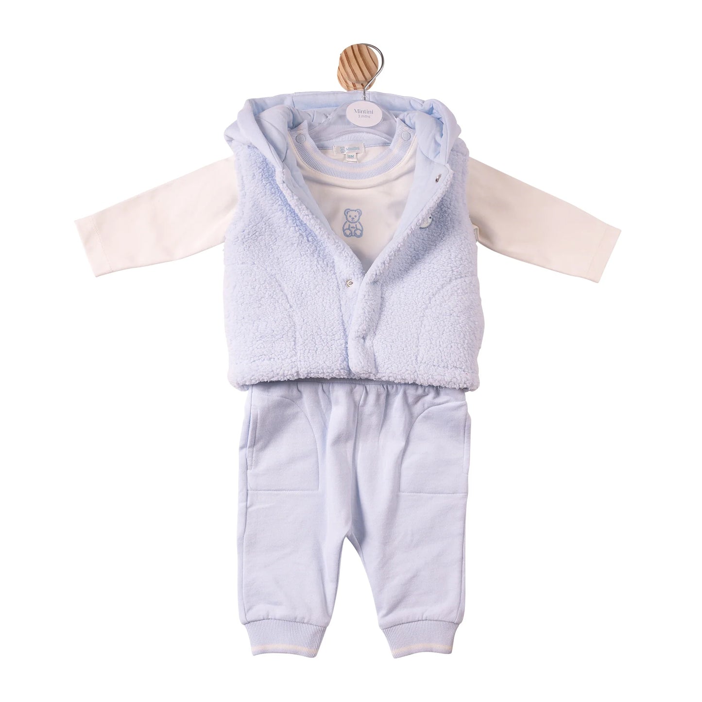 Mintini Blue Top Gilet & Trouser Set