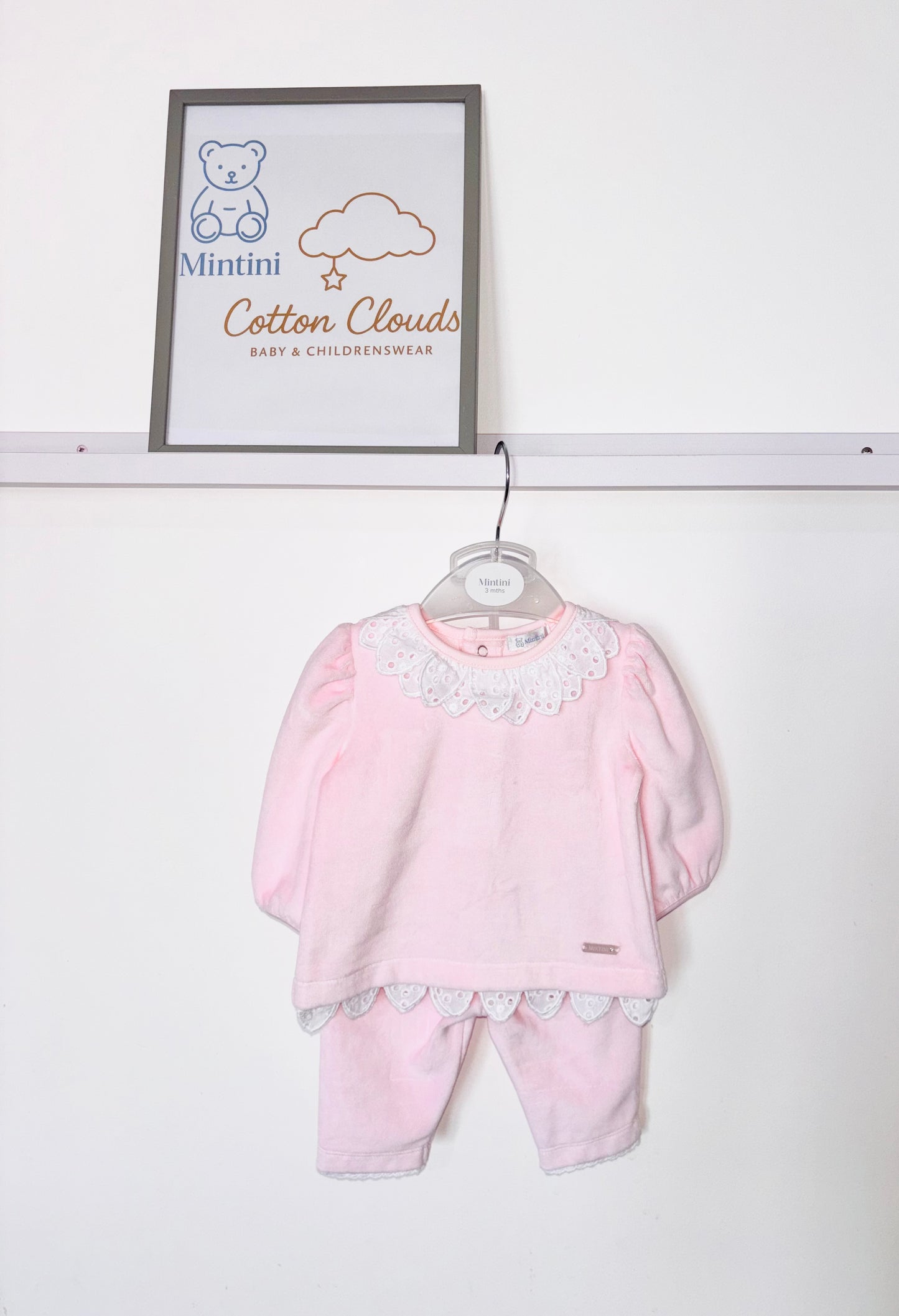 Mintini Velour Frill Trouser Set AW25