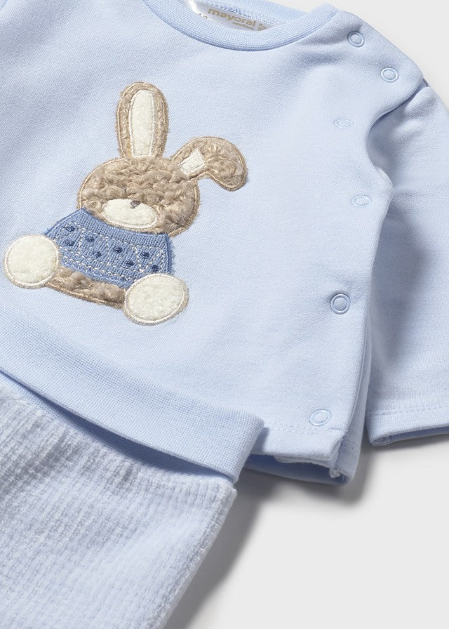 Mayoral Blue Bunny Trouser Set