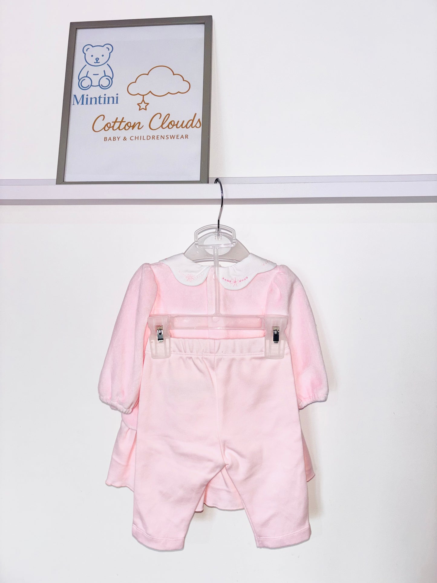 Mintini Pink Velour Tunic Set AW25