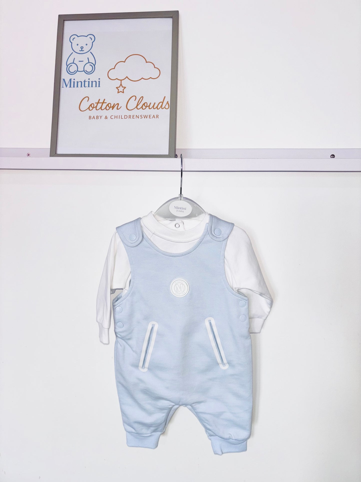 Mintini Blue Dungaree Set AW25