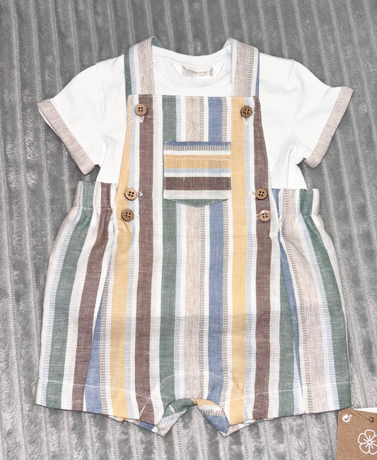 Mayoral Stripe Romper