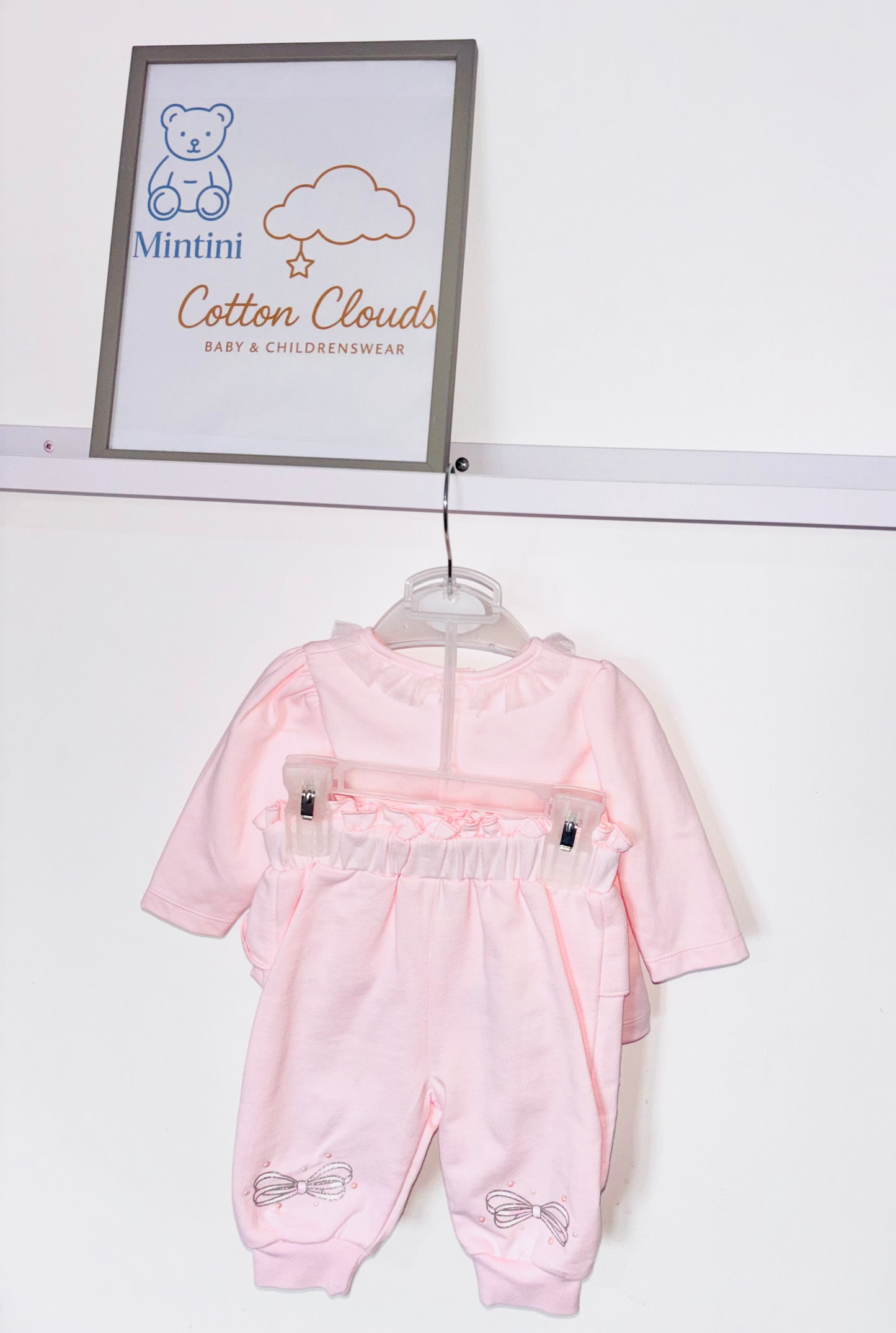 Mintini Pink Bow Jogsuit AW25