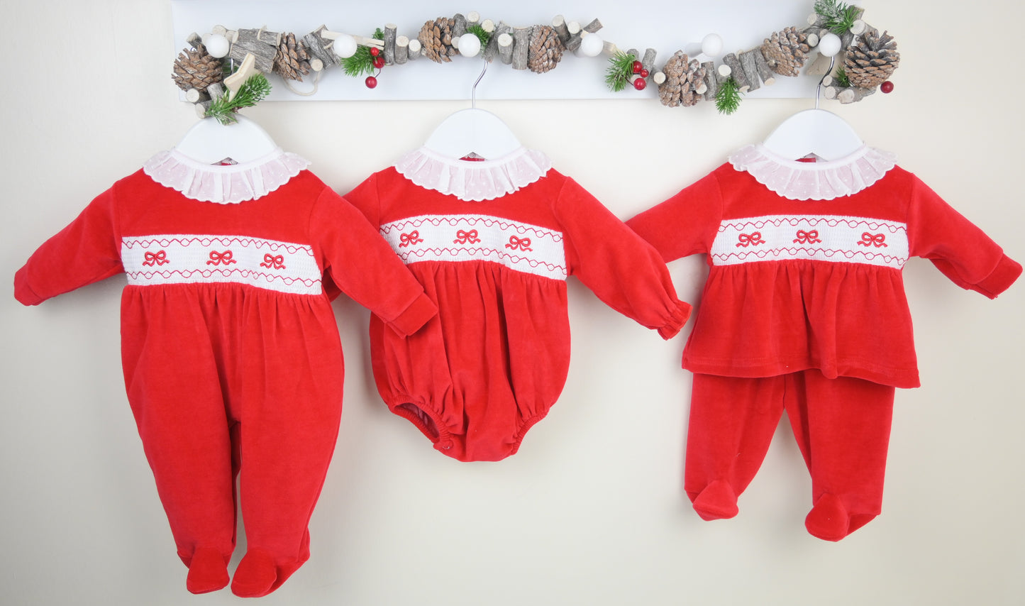 Pex Red Bow Trouser Set