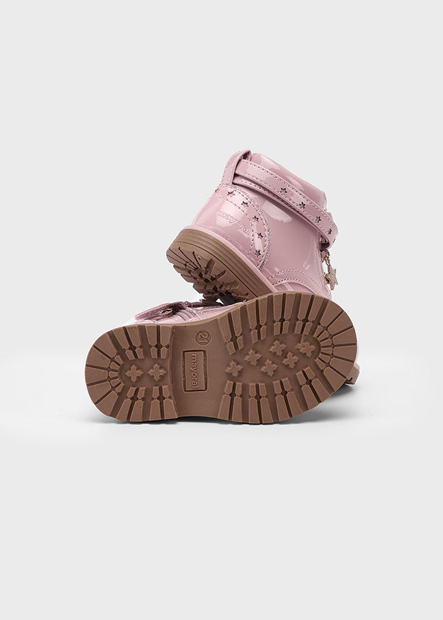 Mayoral Pink Patent Leather Boots
