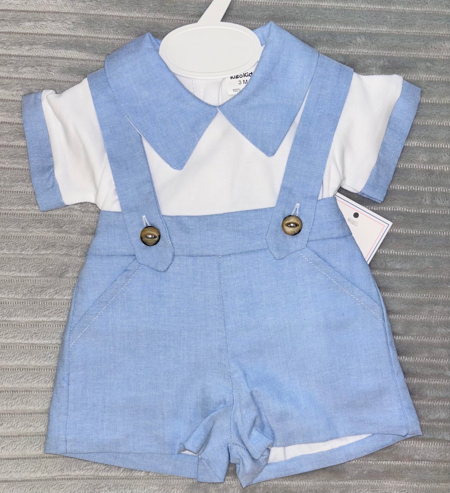 Blue Dungaree Set