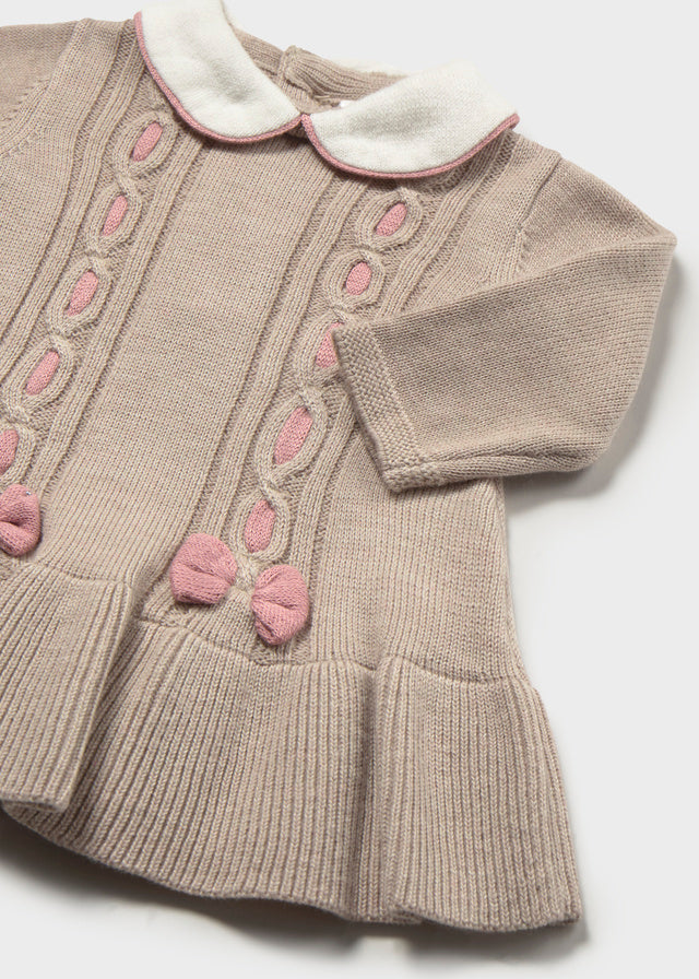 Mayoral Brown Knit Dress