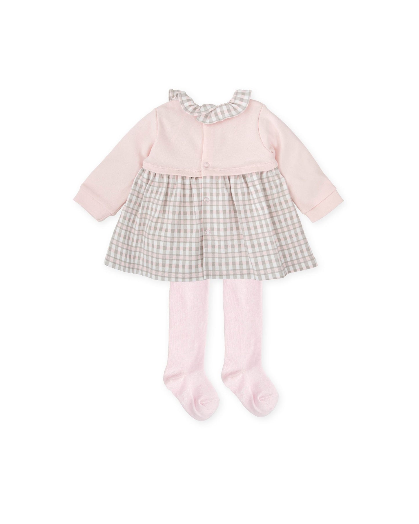 Tutto Piccolo Pink Check Dress & Tights