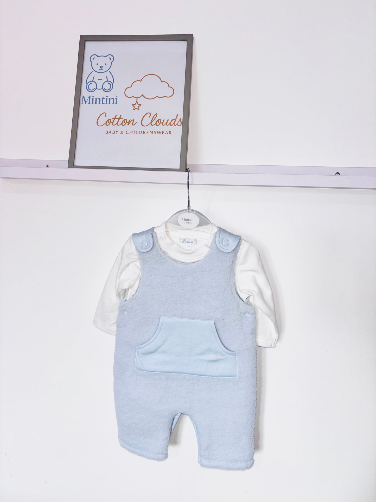 Mintini Blue White Dungaree AW25