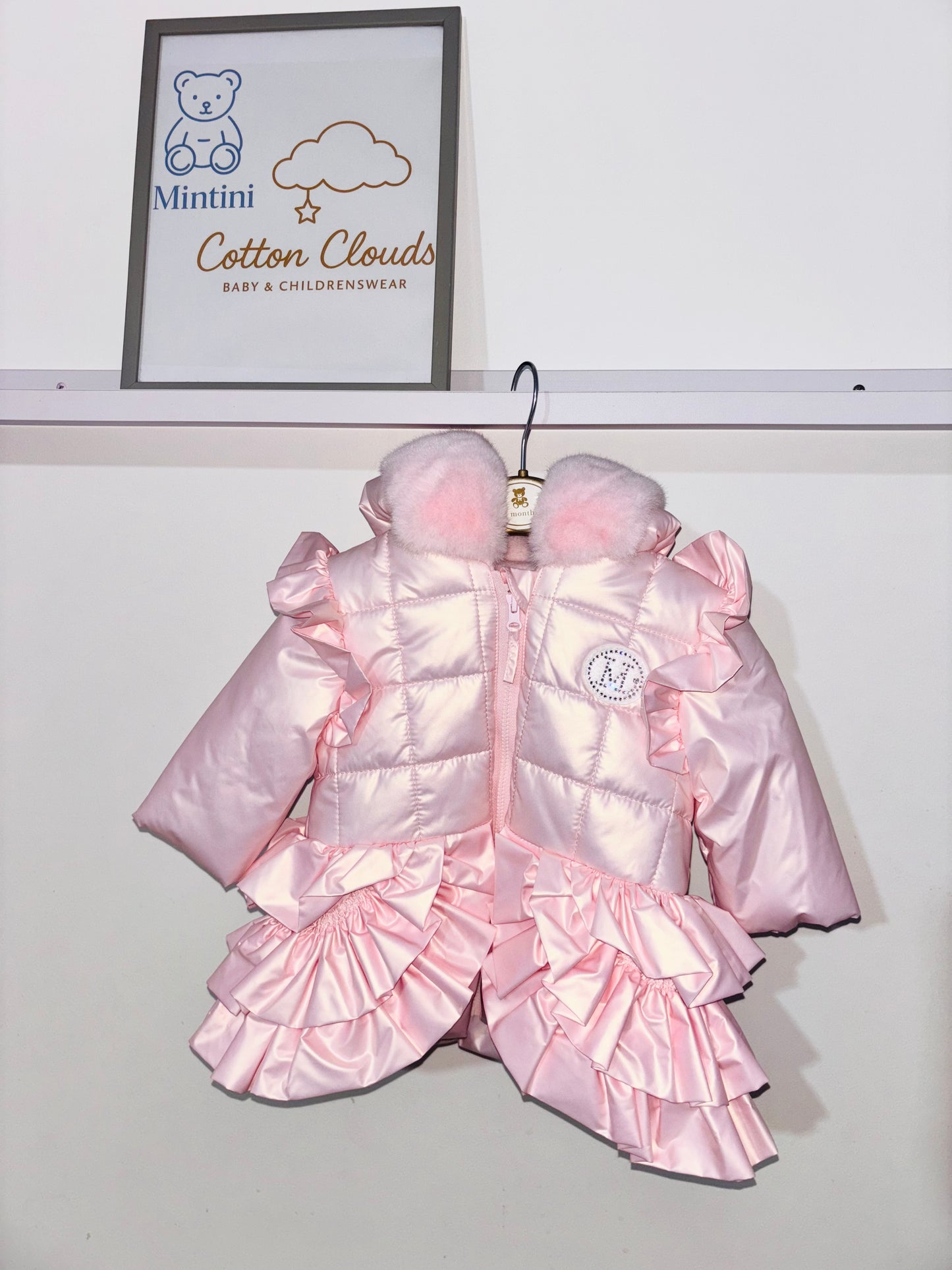 Mintini Pink Frill AW25 Coat