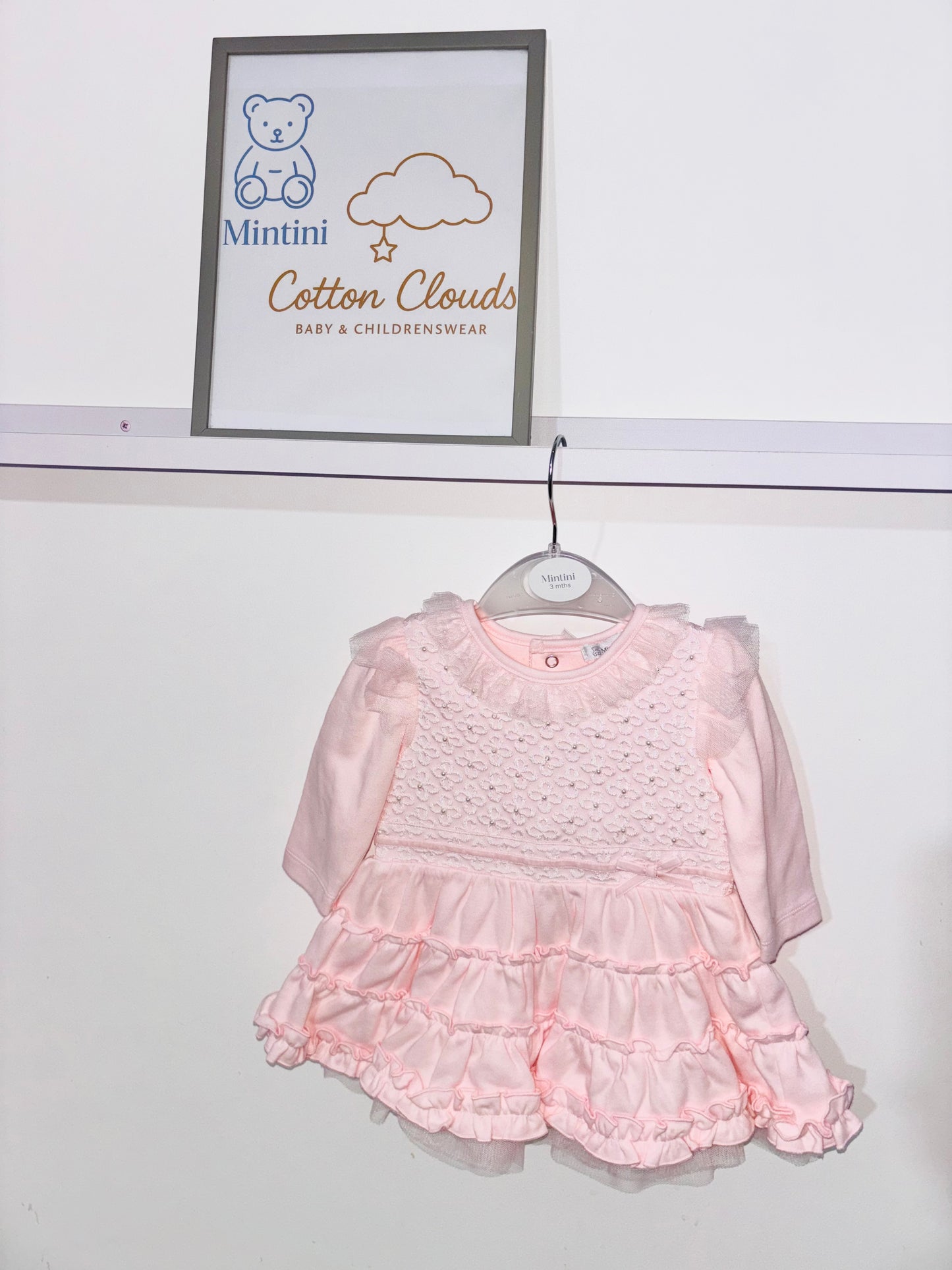 Mintini Pink Pearl Dress AW25