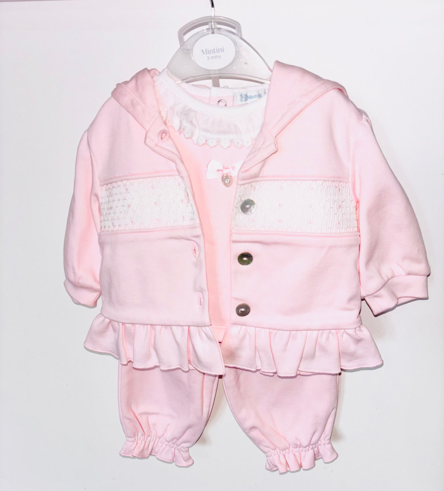Mintini Pink Smock 3 Piece AW25