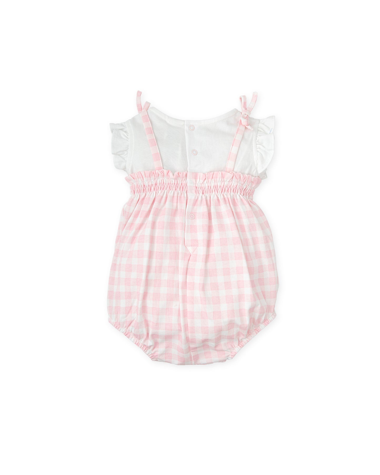 Tutto Piccolo Gingham Romper