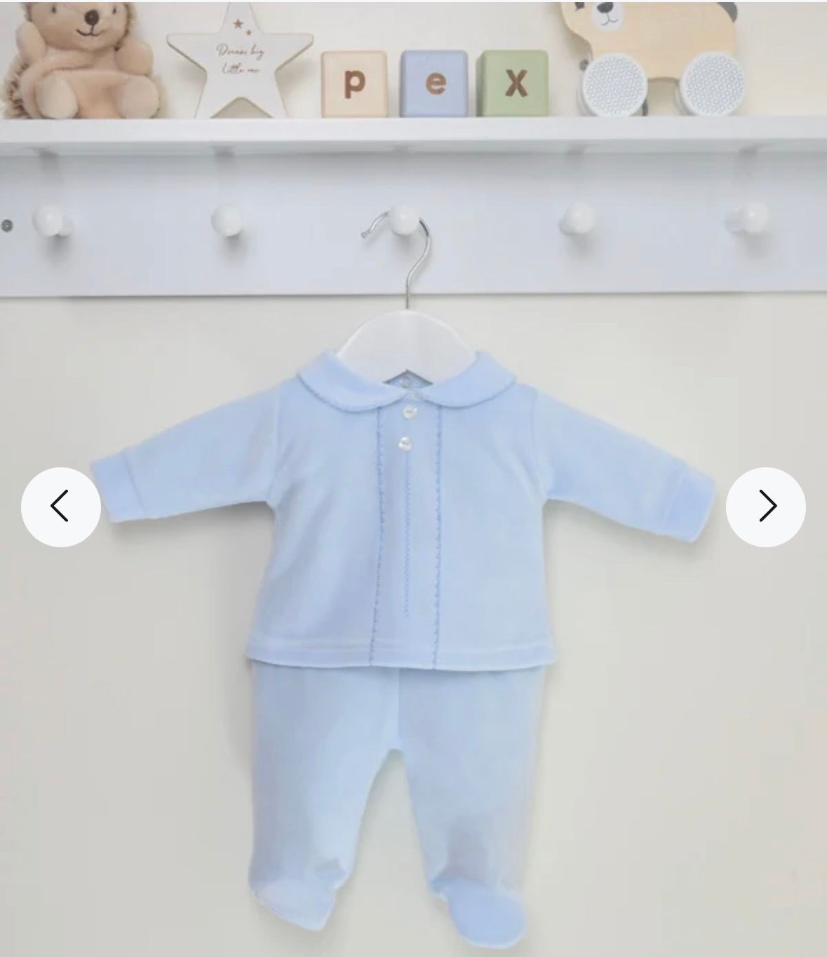 Pex Blue Velour Outfit