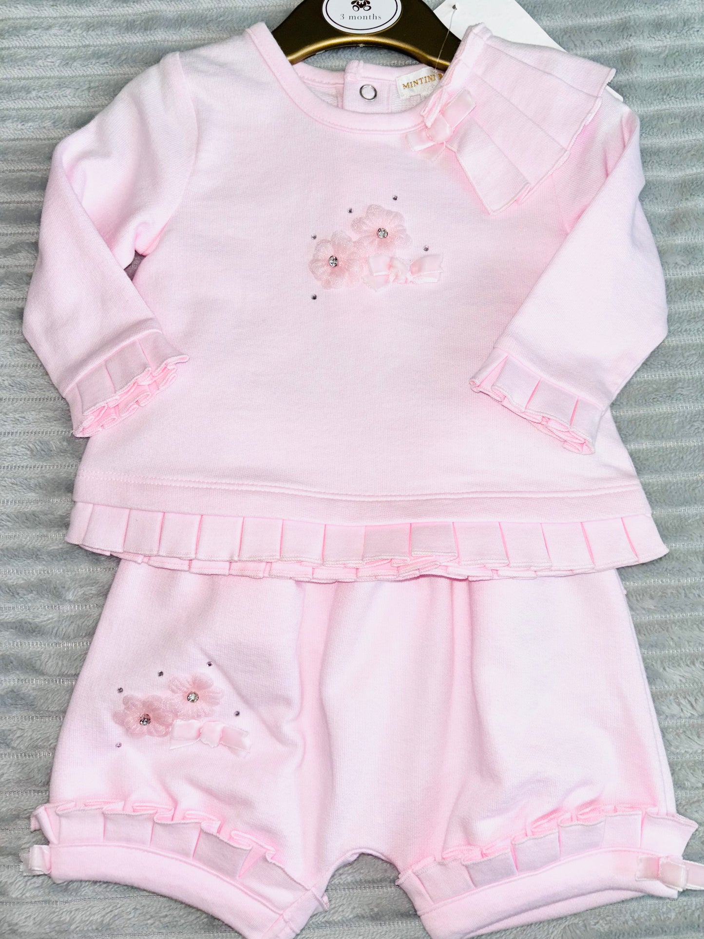 Mintini Pink Shorts Set