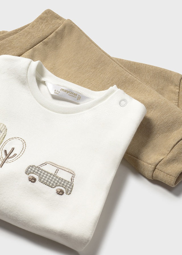 Mayoral Beige 3 Piece Tracksuit