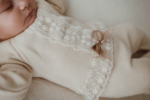 Pex Natural Lace Knitted Outfit