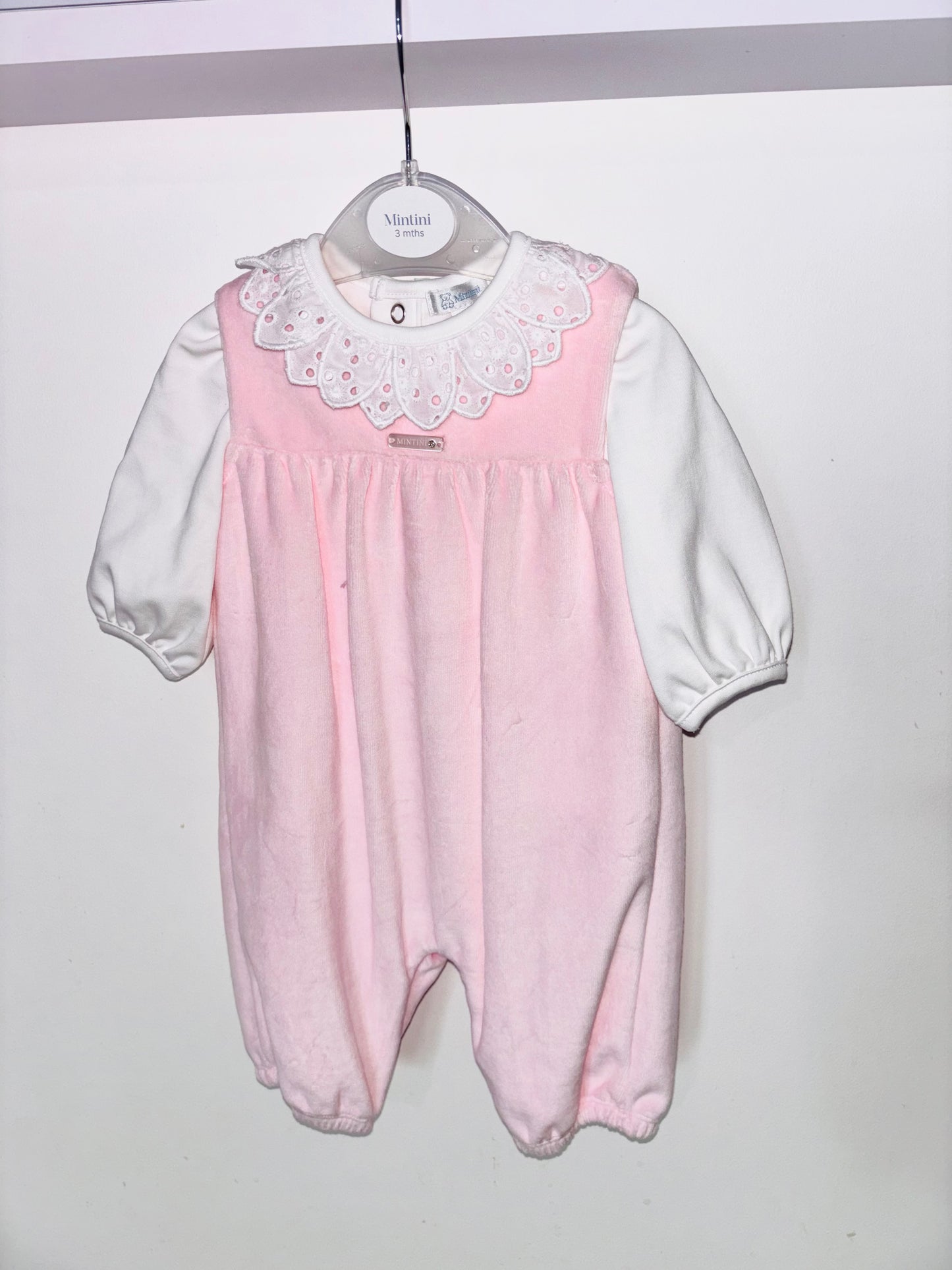 Mintini Pink Velour All in One AW25