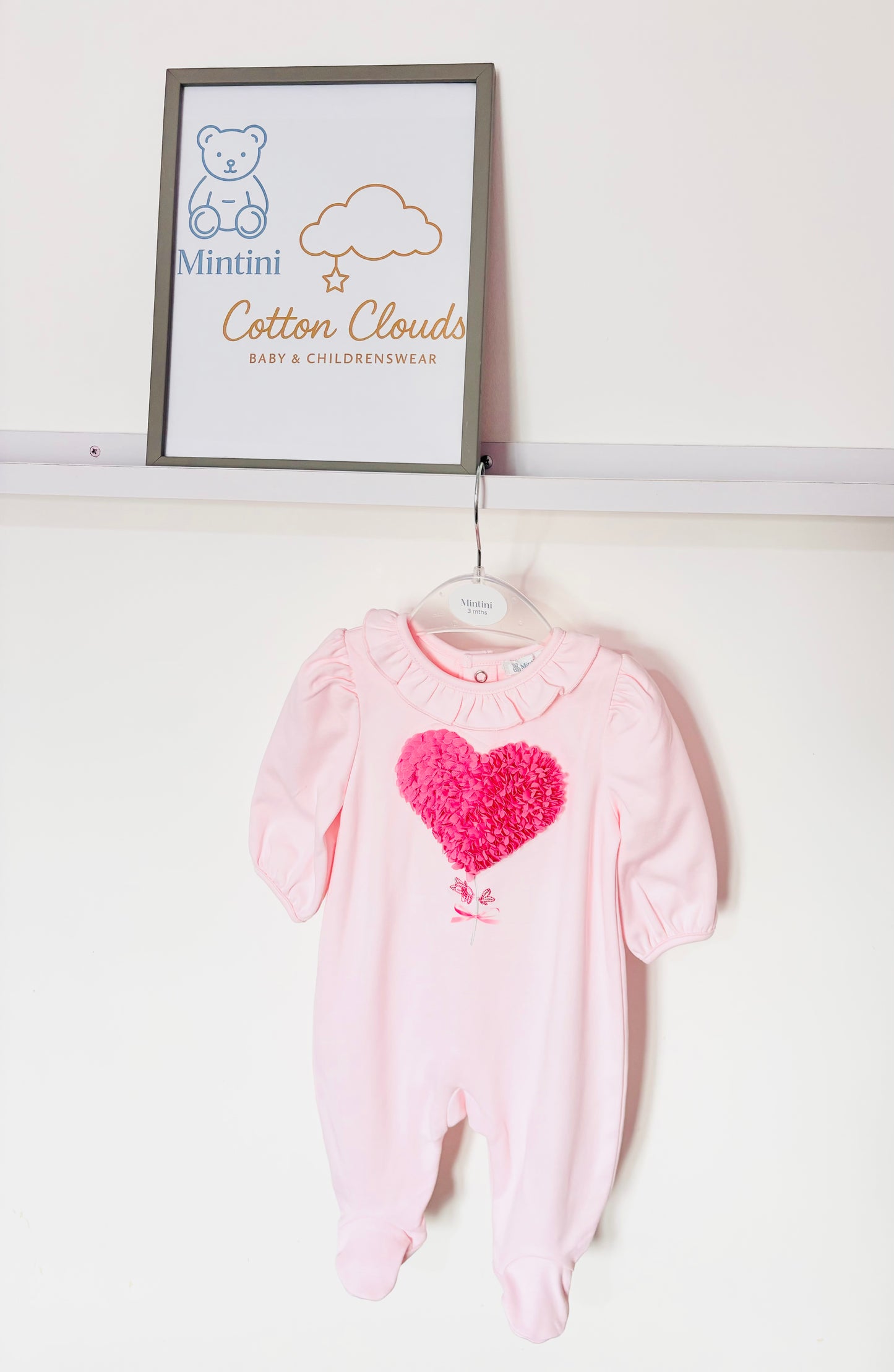 Mintini Pink Heart Onesie