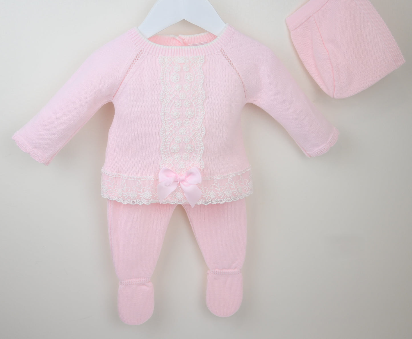 Pex Pink Lace Knitted Outfit