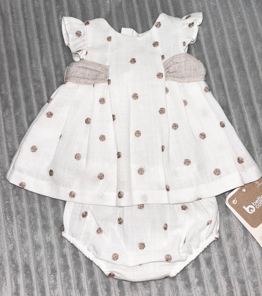 Mayoral Beige Bow Dress