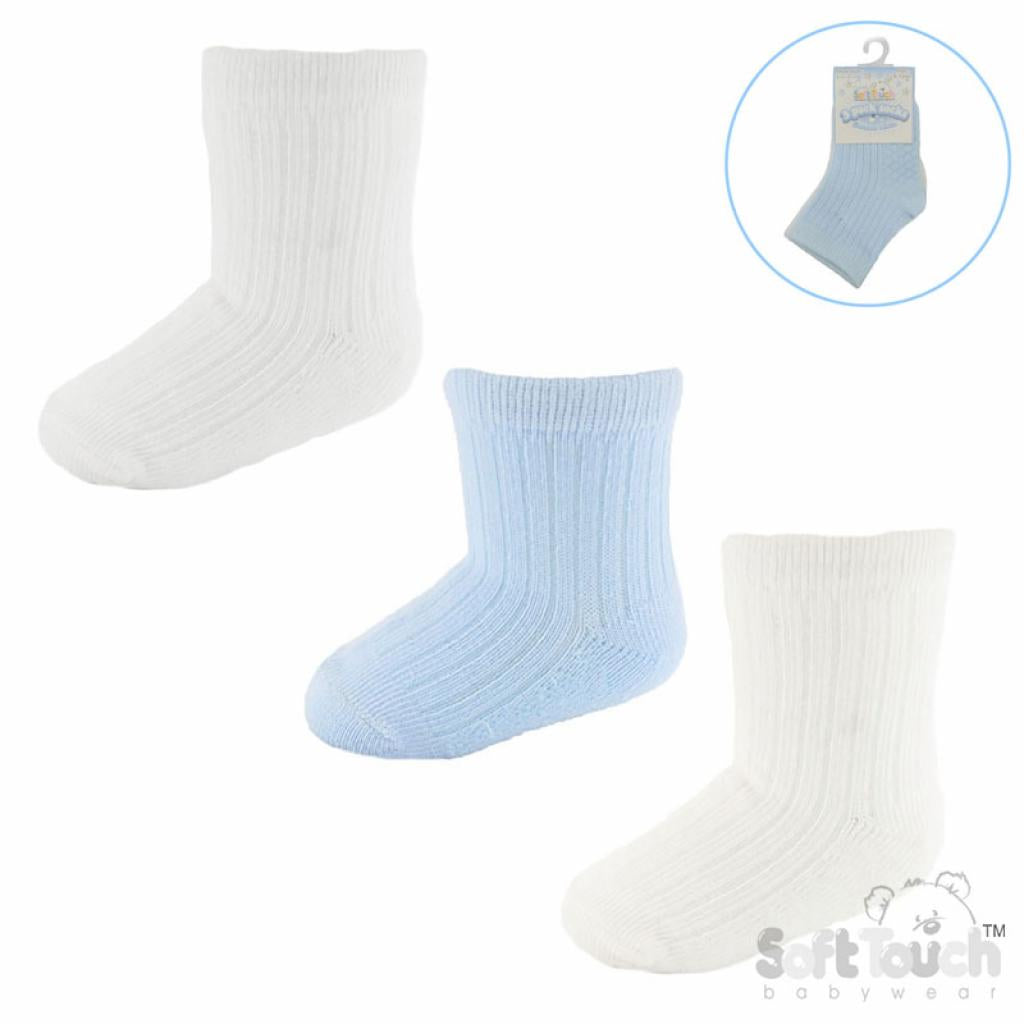 Blue Triple Pack Socks