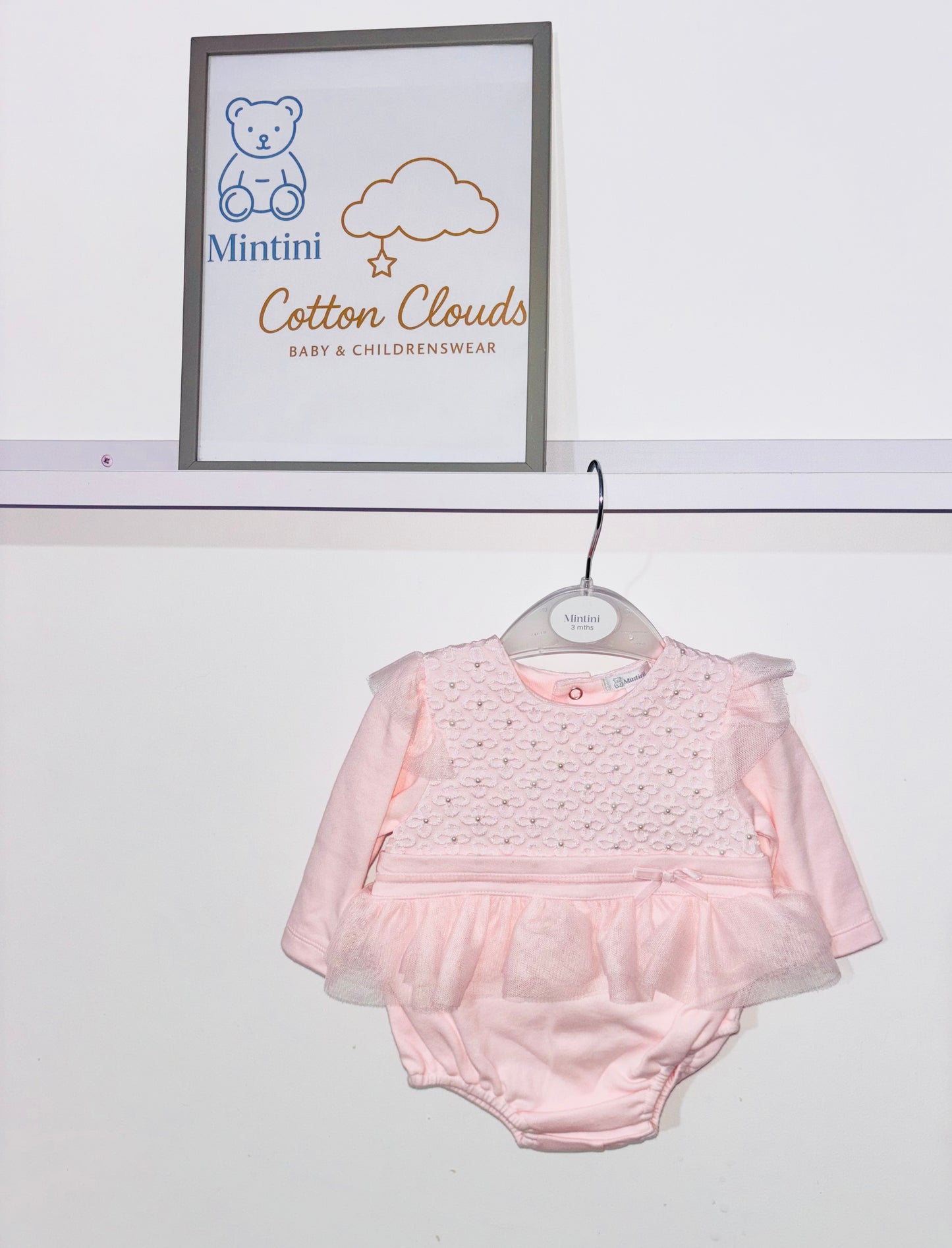 Mintini Pink Pearl Romper AW25