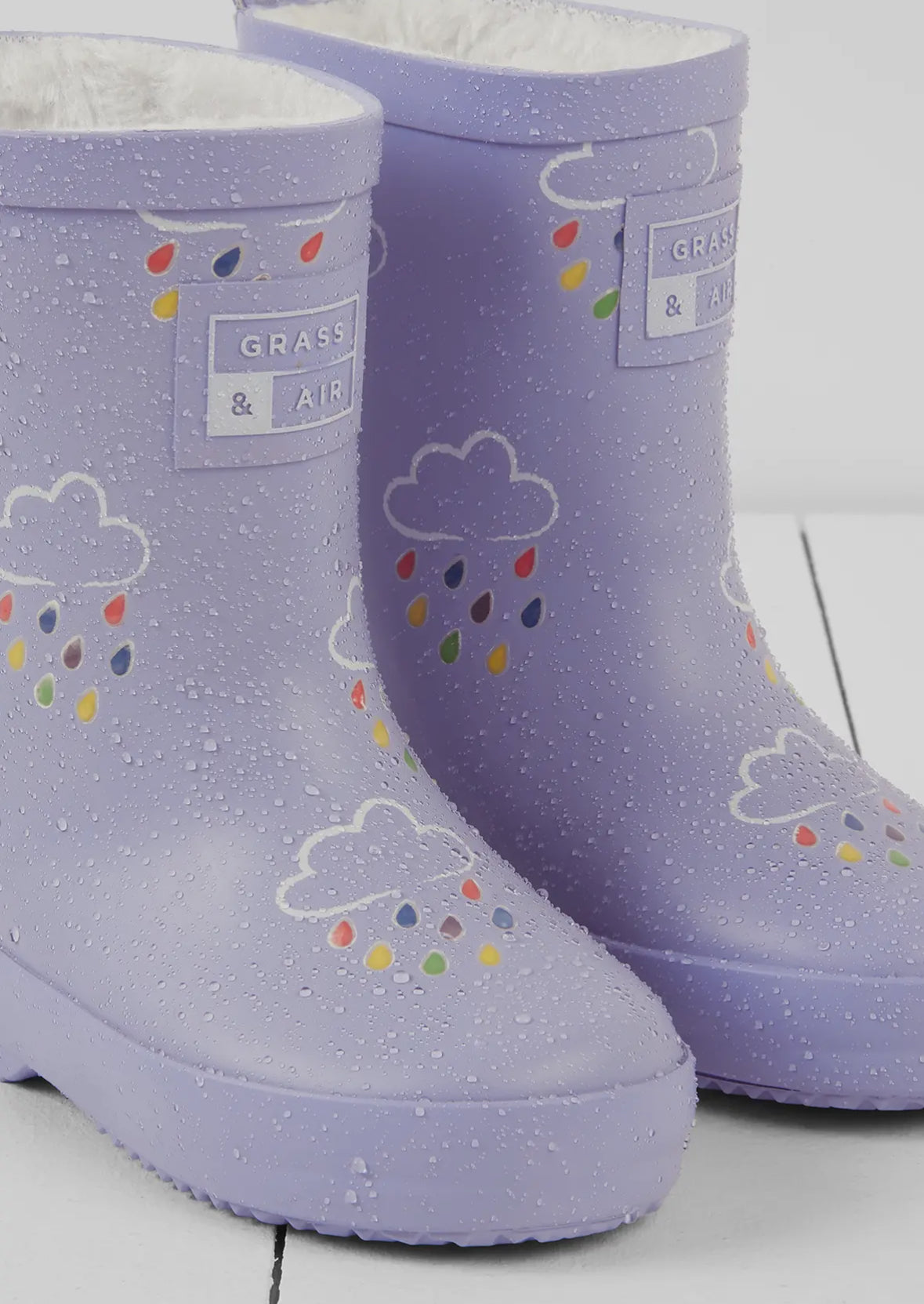 Grass & Air Lilac Wellies