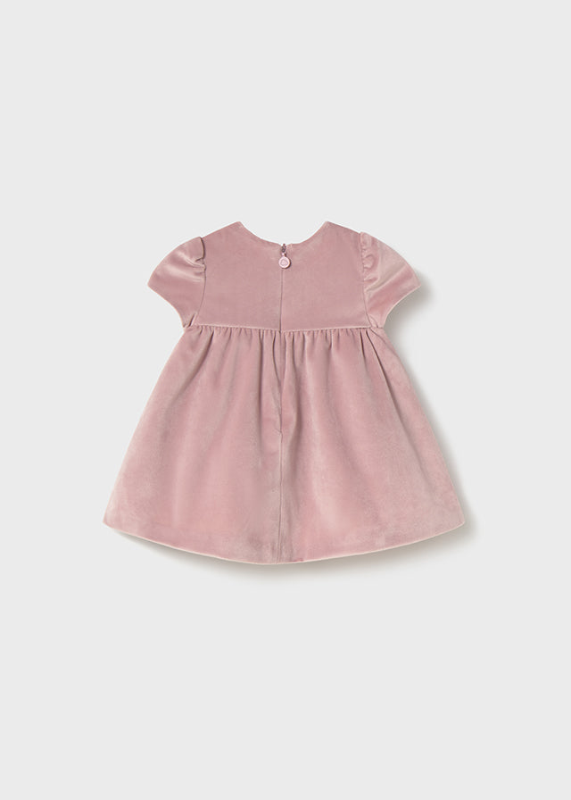 Mayoral Pink Velour Dress