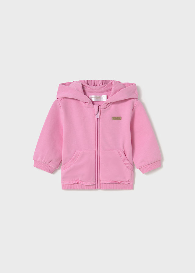 Mayoral Bubblegum Pink Fleece Pullover