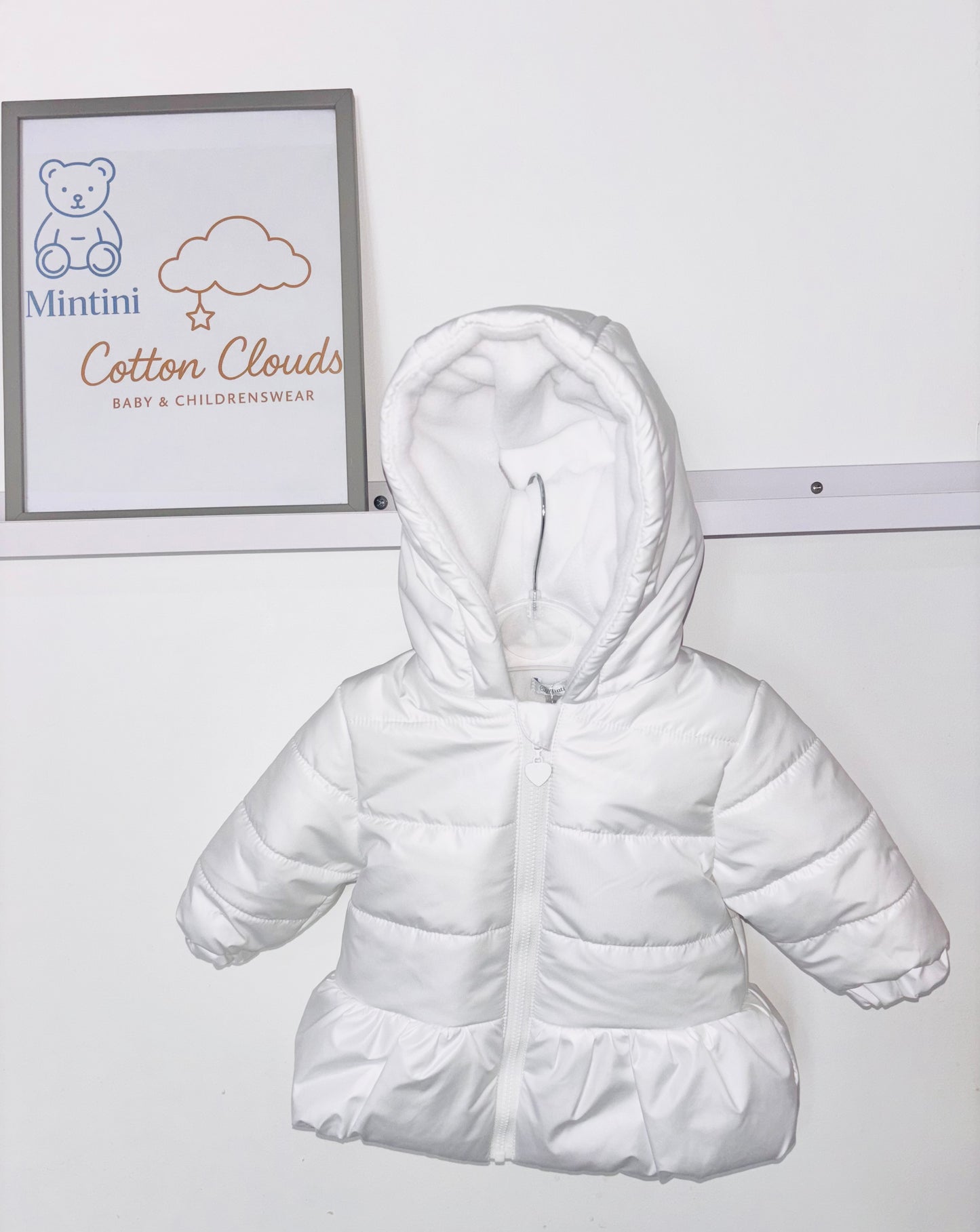 Mintini AW25 White Girls Coat