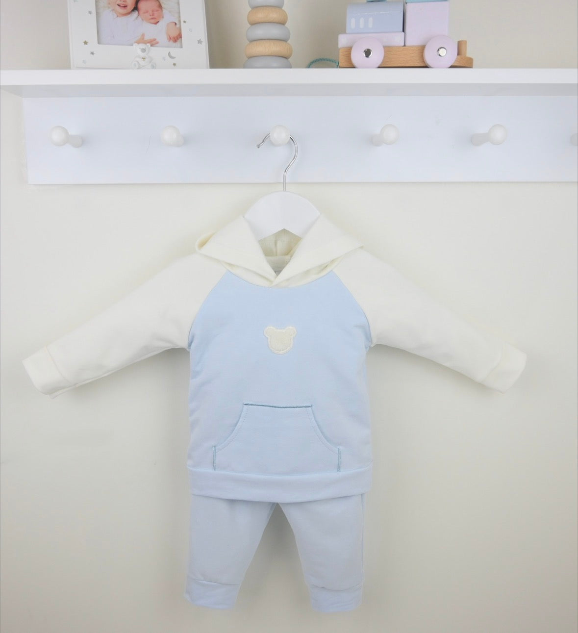 Pex Blue Teddy Hoody Set