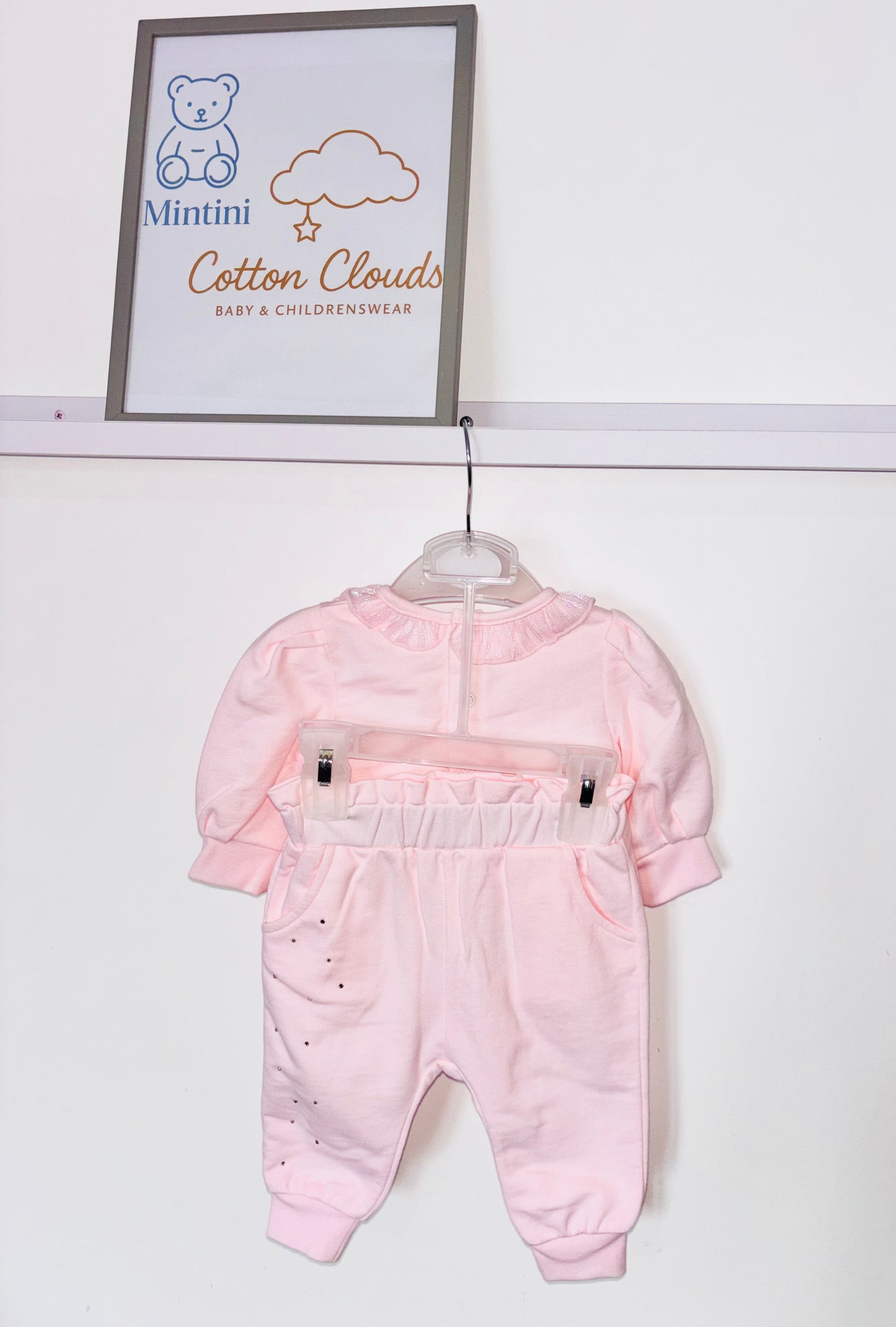 Mintini Pink Bow Trouser Set AW25