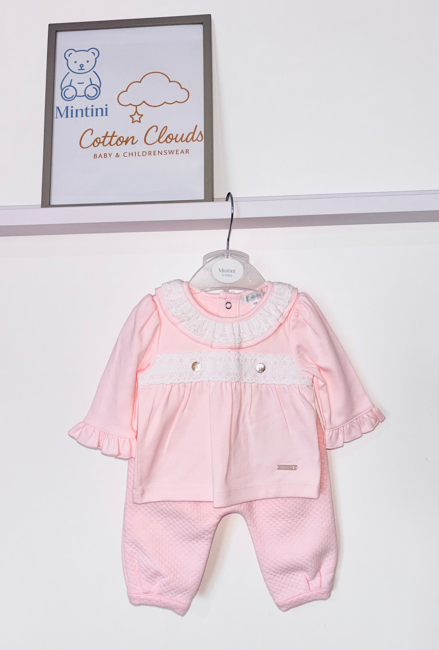 Mintini Pink Frill Trouser Set