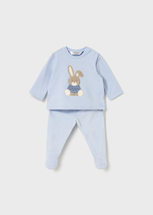 Mayoral Blue Bunny Trouser Set