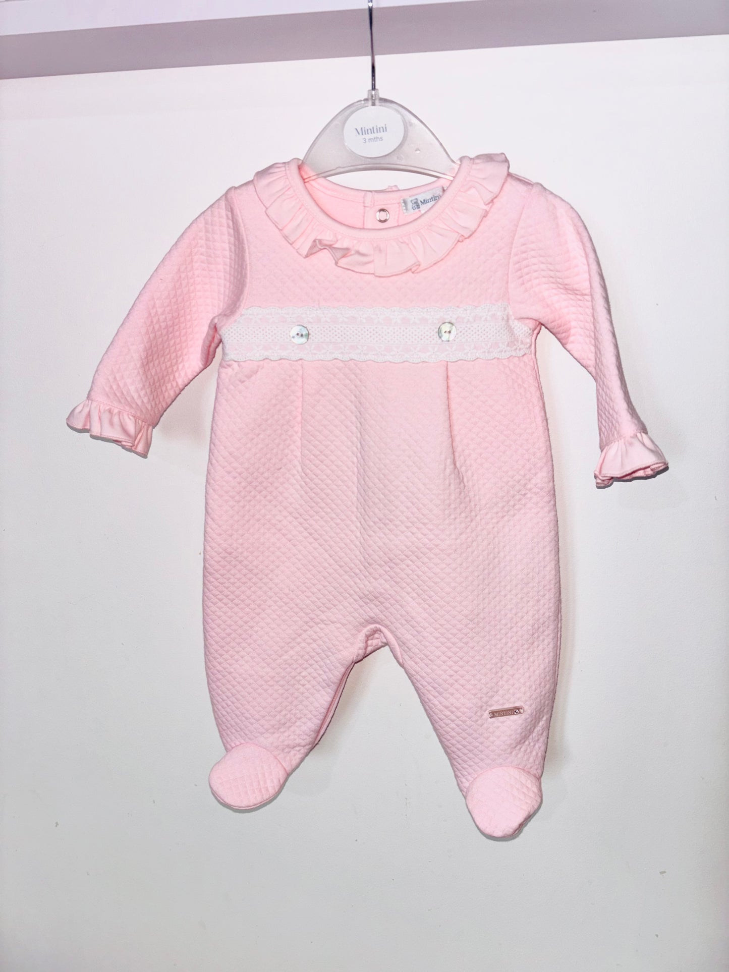 Mintini Frill Pink Onesie AW25