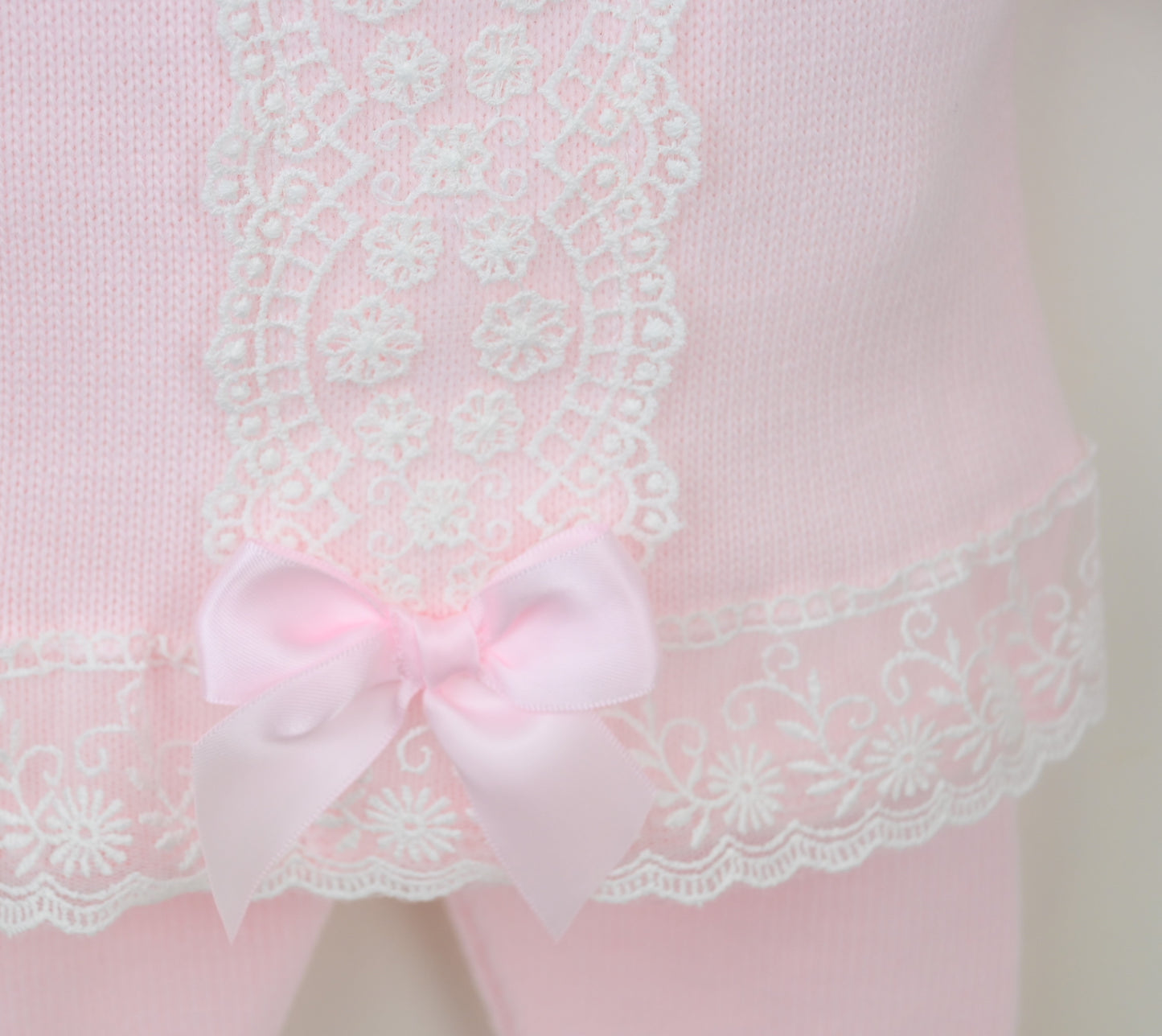 Pex Pink Lace Knitted Outfit